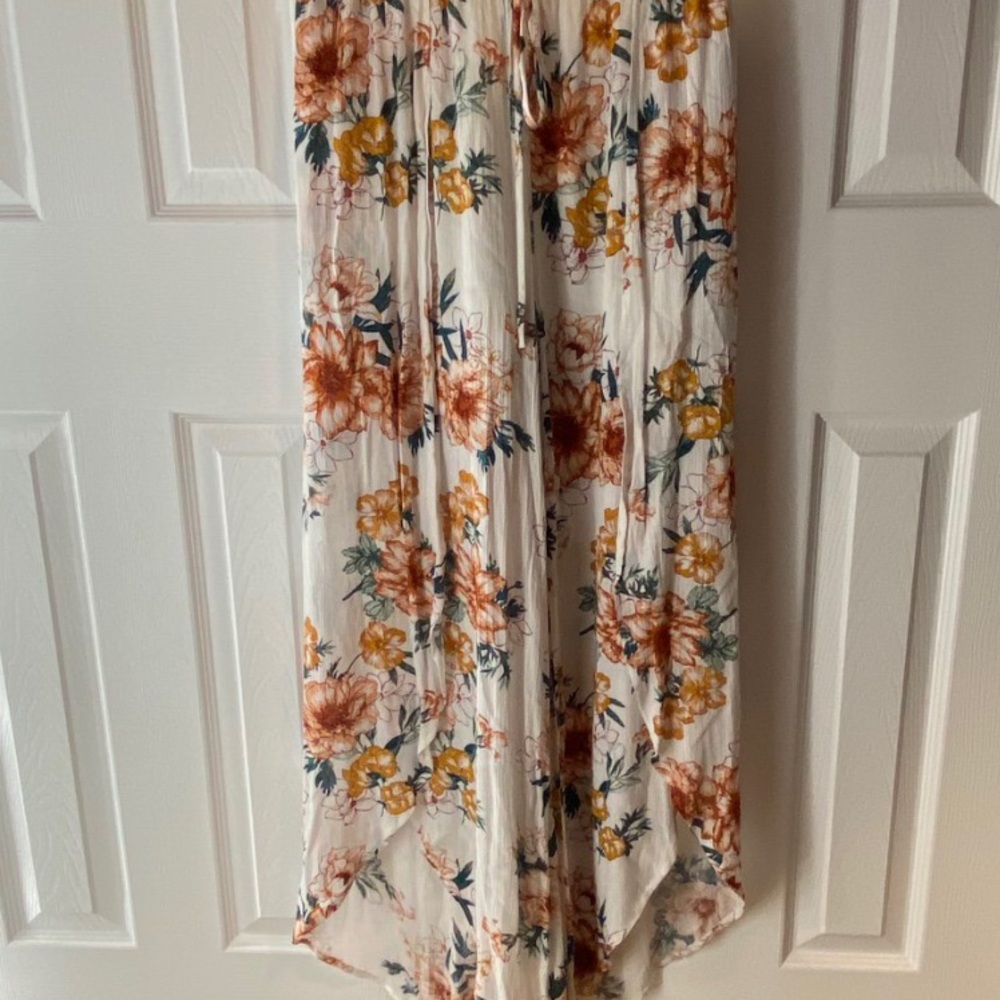 Flowery Bathing Suit Skirt